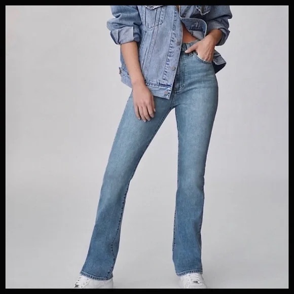 Aritzia Denim Forum The Bailey High Rise Boot 32L jeans - Picture 3 of 11